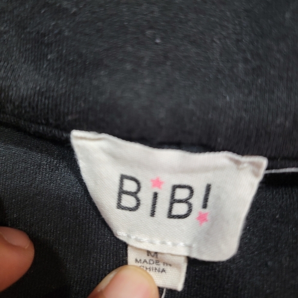 BiBi Black Fleece Shacket size medium - Picture 5 of 5
